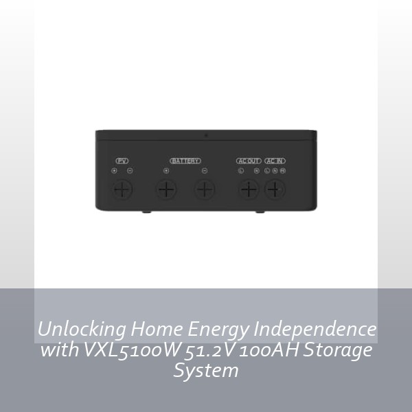 Unlocking Home Energy Independence with VXL5100W 51.2V 100AH Storage System